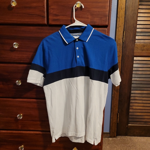 Demin & Flower Other - Demin & Flower Ricky Singh Blue Black White Collar Tee Shirt Men's Size S Small